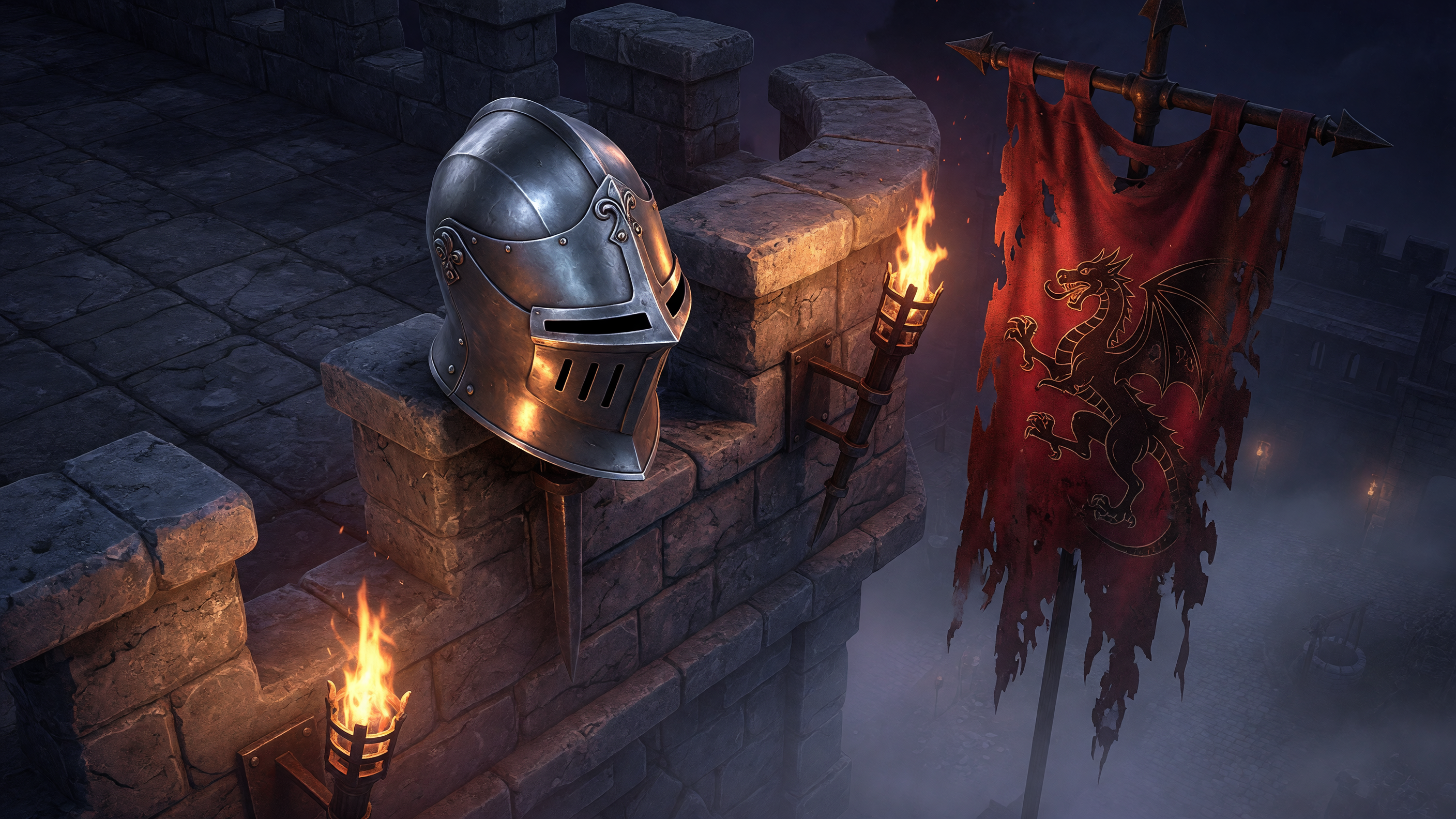 Iron Banner Keep — Medieval Knights themed lake-social slot