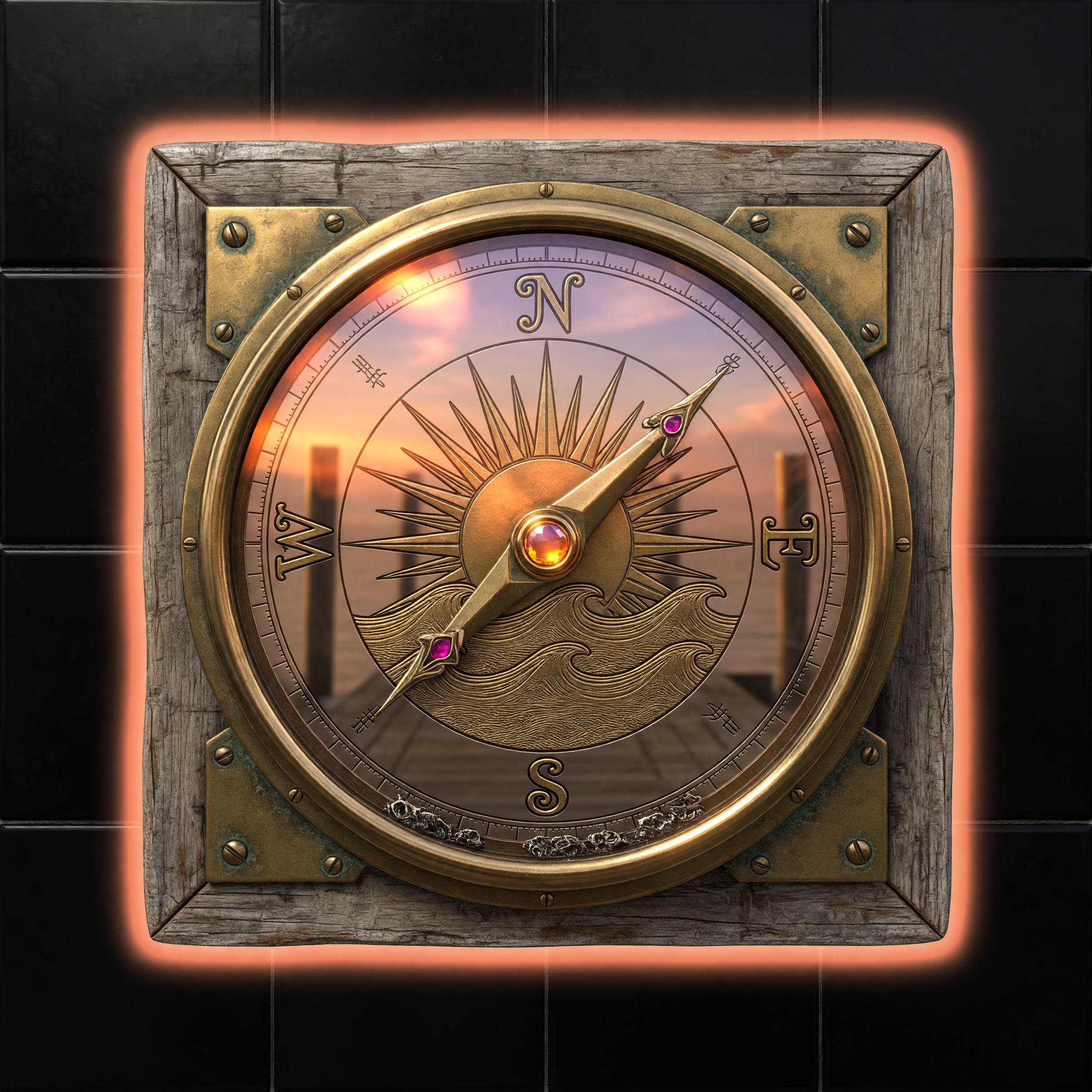 Brass Dawn Compass symbol