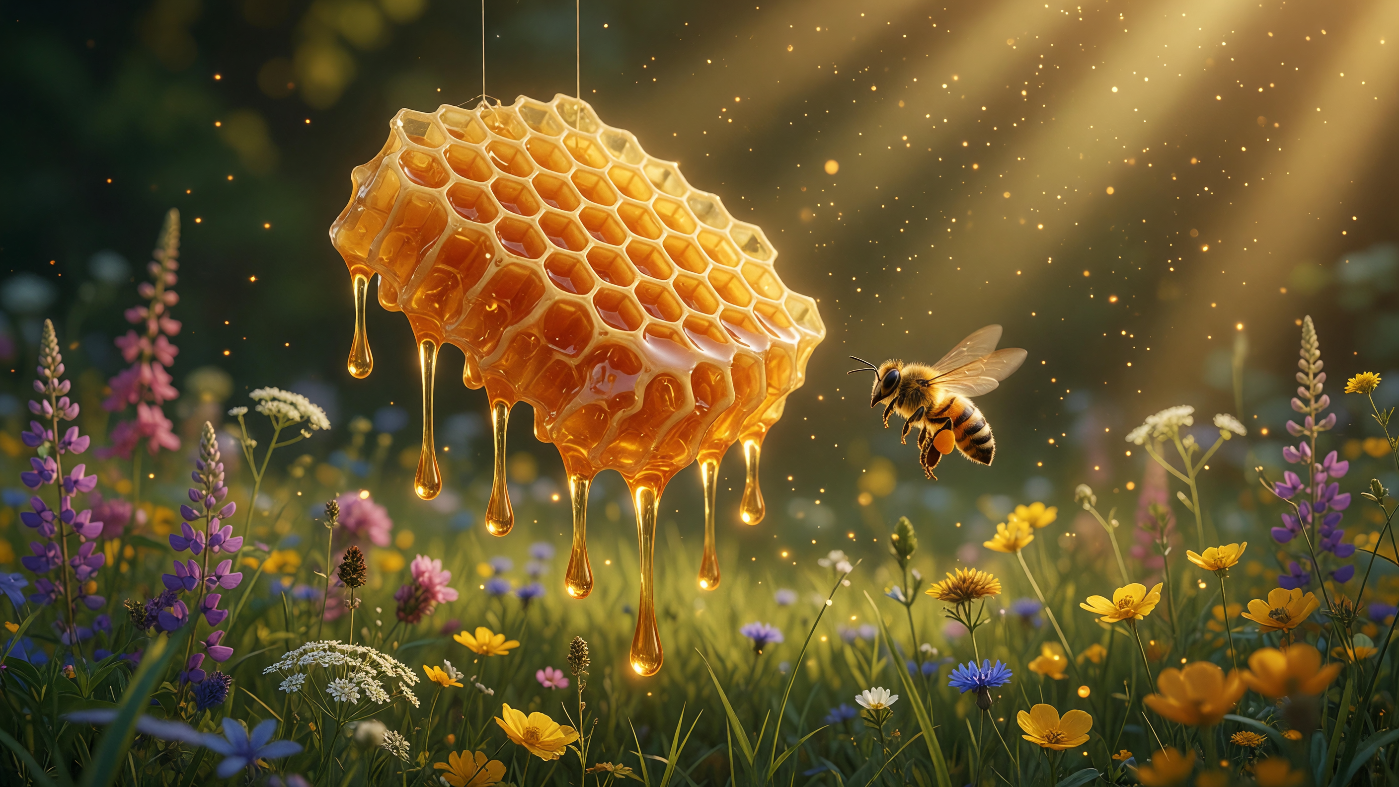 Honeycomb Hollow — Bee Garden Honey themed lake-social slot