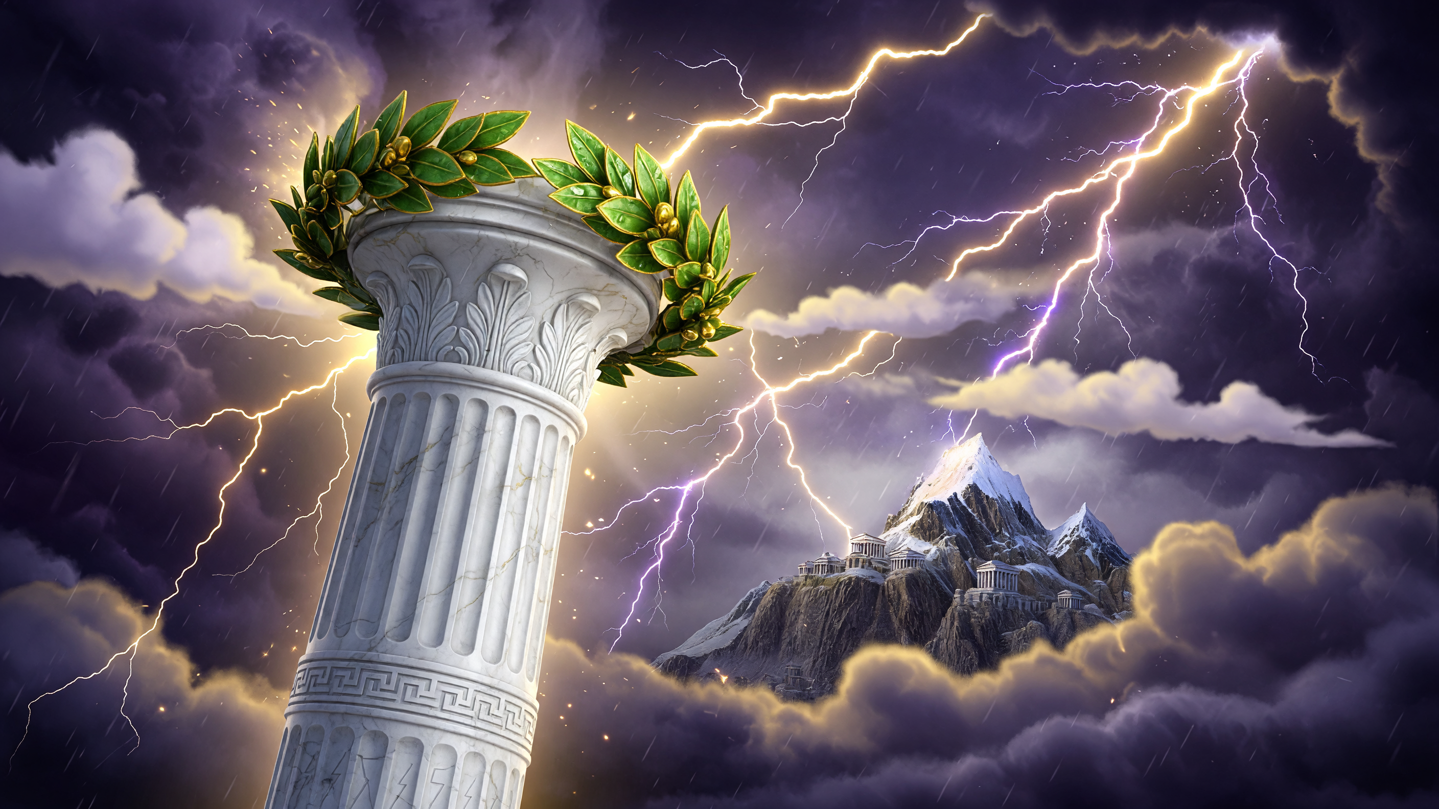 Olympus Thunder Court — Greek Olympus themed lake-social slot